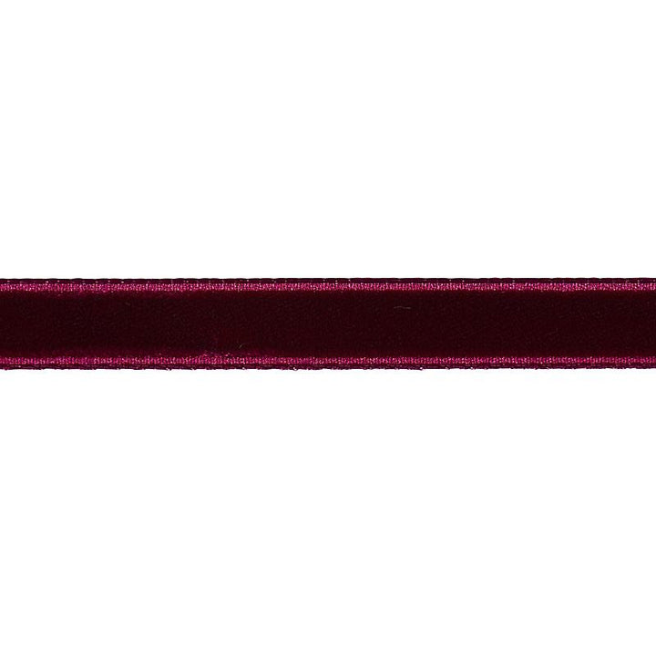 Velvet Tape Narrow Aubergine 80928 by Schumacher Designer Trim Perfect Basics: Velvet Tapes - Swanky Fabrics -