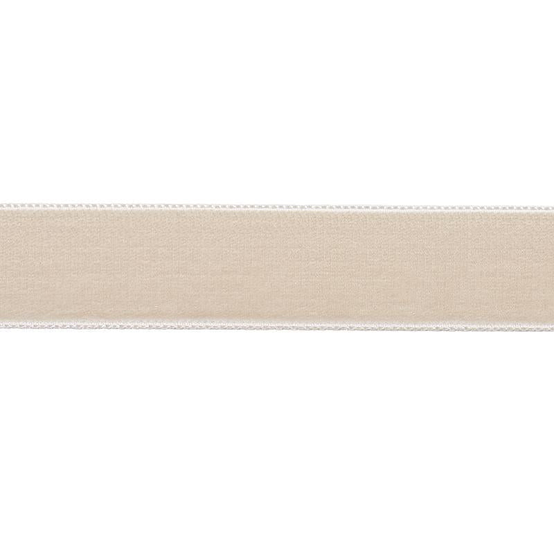 Velvet Tape Medium Dove 80941 by Schumacher Designer Trim Perfect Basics: Velvet Tapes - Swanky Fabrics -