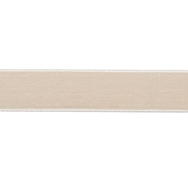 Velvet Tape Medium Dove 80941 by Schumacher Designer Trim Perfect Basics: Velvet Tapes - Swanky Fabrics -