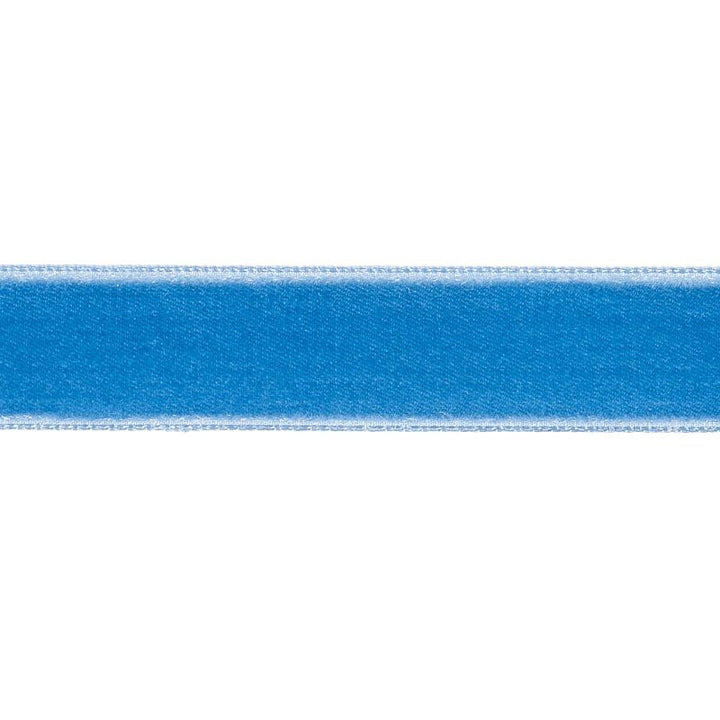 Velvet Tape Medium Cadet 80943 by Schumacher Designer Trim Perfect Basics: Velvet Tapes - Swanky Fabrics -