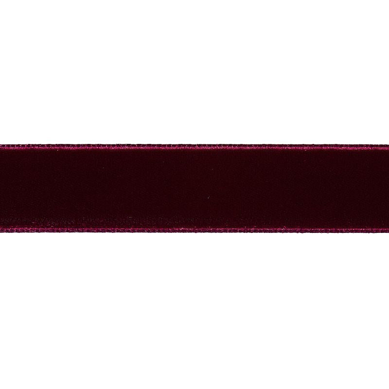 Velvet Tape Medium Aubergine 80948 by Schumacher Designer Trim Perfect Basics: Velvet Tapes - Swanky Fabrics -