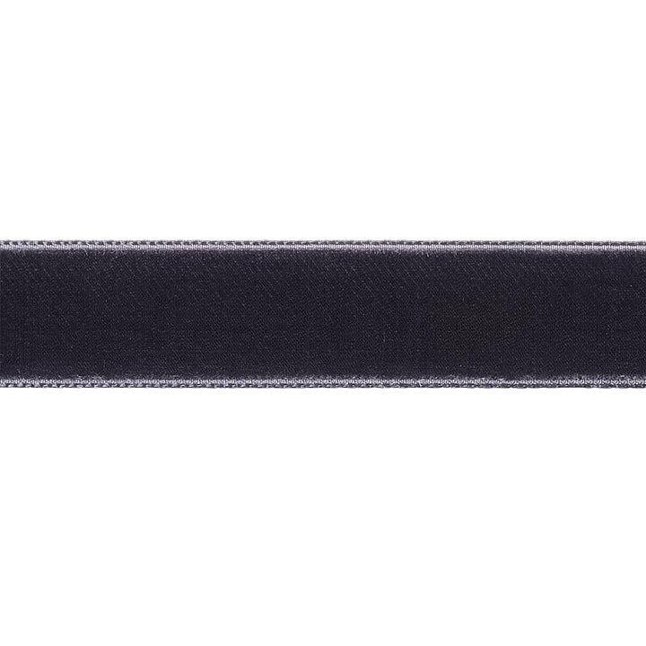 Velvet Tape Medium Graphite 80950 by Schumacher Designer Trim Perfect Basics: Velvet Tapes - Swanky Fabrics -
