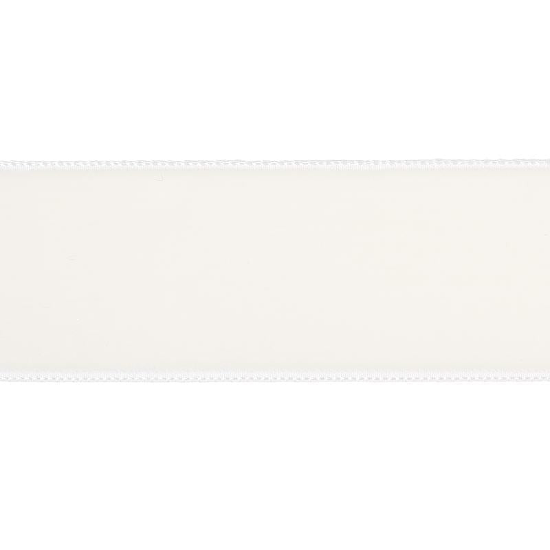 Velvet Tape Wide Ivory 80960 by Schumacher Designer Trim Perfect Basics: Velvet Tapes - Swanky Fabrics -