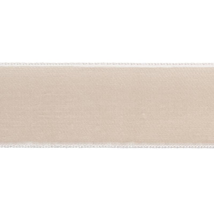 Velvet Tape Wide Dove 80961 by Schumacher Designer Trim Perfect Basics: Velvet Tapes - Swanky Fabrics -