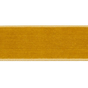 Velvet Tape Wide Gold 80966 by Schumacher Designer Trim