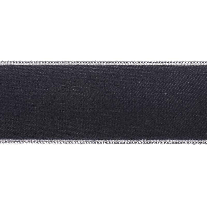 Velvet Tape Wide Graphite 80970 by Schumacher Designer Trim Perfect Basics: Velvet Tapes - Swanky Fabrics -