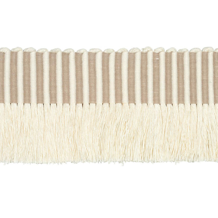Graphic Fringe Ivory 81210 by Schumacher Designer Trim Embroidered And Embellished Trims - Swanky Fabrics -