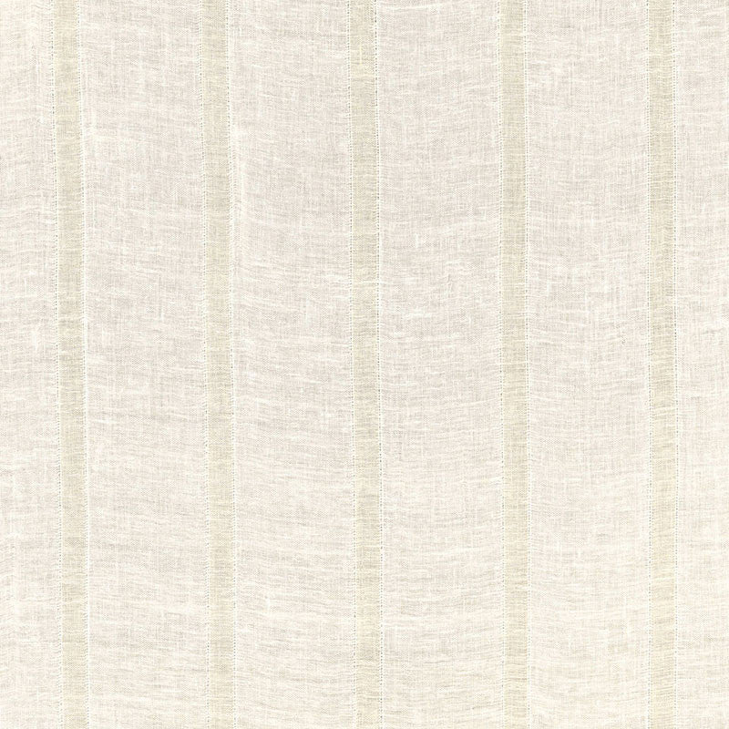 Elba Linen Stripe Ivory / Oat 67610 by Schumacher Designer Fabric ESSENTIALS: SHEERS & CASEMENTS I See Sample INDIA . </p><p>Repeat: Horizontal: 5 5/8" (14CM) and Vertical: - 50 1/4" WIDE (128CM) - Swanky Fabrics -