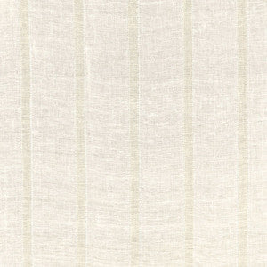 Elba Linen Stripe Ivory / Oat 67610 by Schumacher Designer Fabric