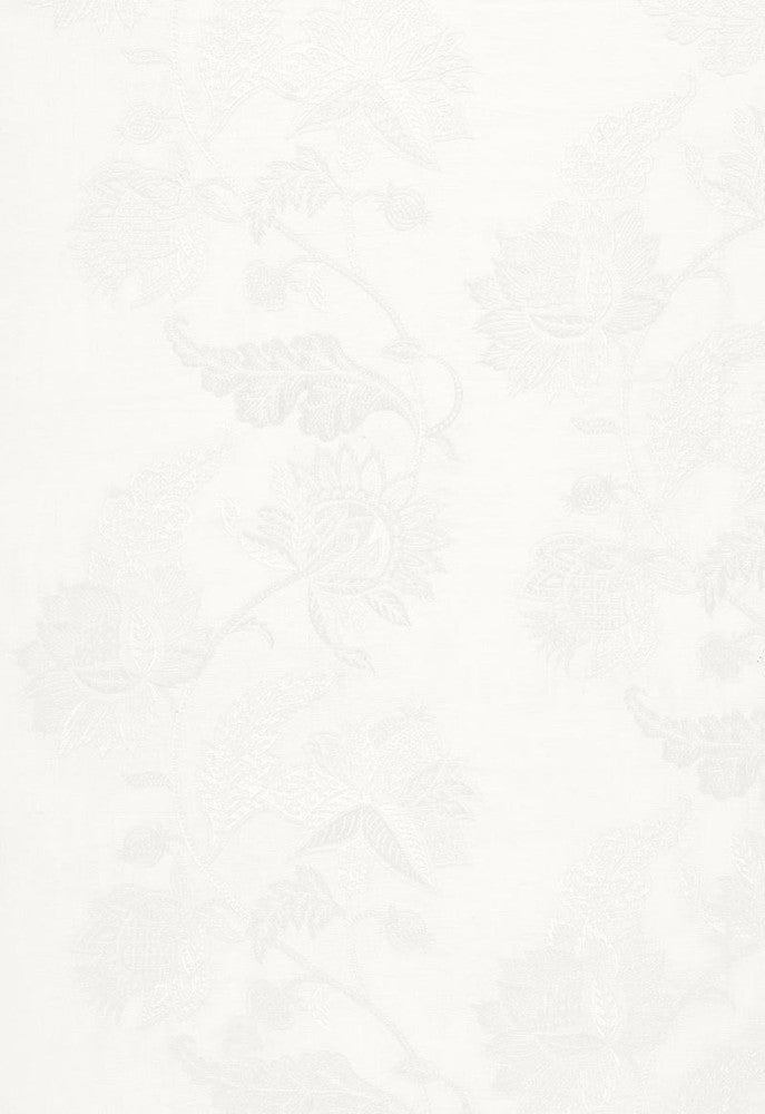 Gabriella Embroidered Sheer Ivory 67700 by Schumacher Designer Fabric Firenze-Sheers 70% Linen, 30% Rayon - Horizontal: 17.125 and Vertical: 25.25 51.375 - Swanky Fabrics -