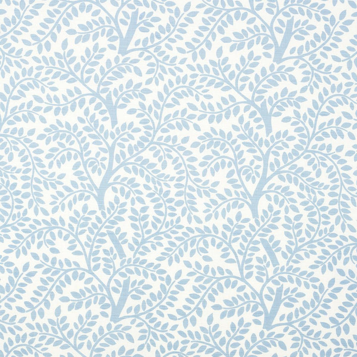 Temple Garden Ii Sky On Ivory 179503 by Schumacher Designer Fabric Preppy Chic 13.5" - Swanky Fabrics -