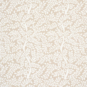 Temple Garden Ii Ivory On Unbleached 179504 by Schumacher Designer Fabric