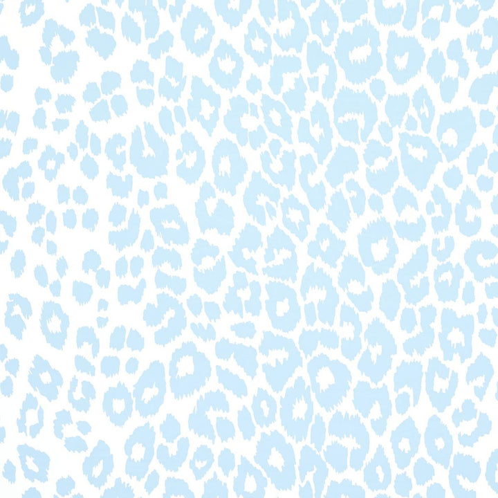 Iconic Leopard Sky 5007014 by Schumacher Designer Wallpaper Preppy Chic 27.0" - Swanky Fabrics -