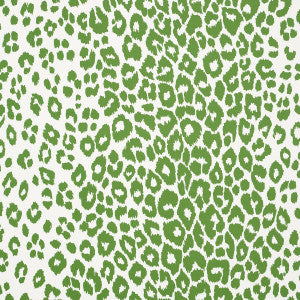 Iconic Leopard Green 5007015 by Schumacher Designer Wallpaper