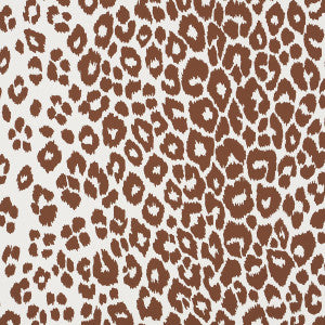 Iconic Leopard Brown 5007018 by Schumacher Designer Wallpaper