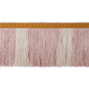 Calcada Fringe Rose Quartz 78986 by Schumacher Designer Trim