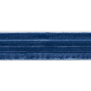Gaspard Velvet Tape Narrow Sapphire 81291 by Schumacher Designer Trim