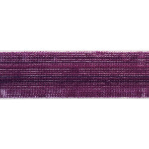 Gaspard Velvet Tape Narrow Eggplant 81293 by Schumacher Designer Trim