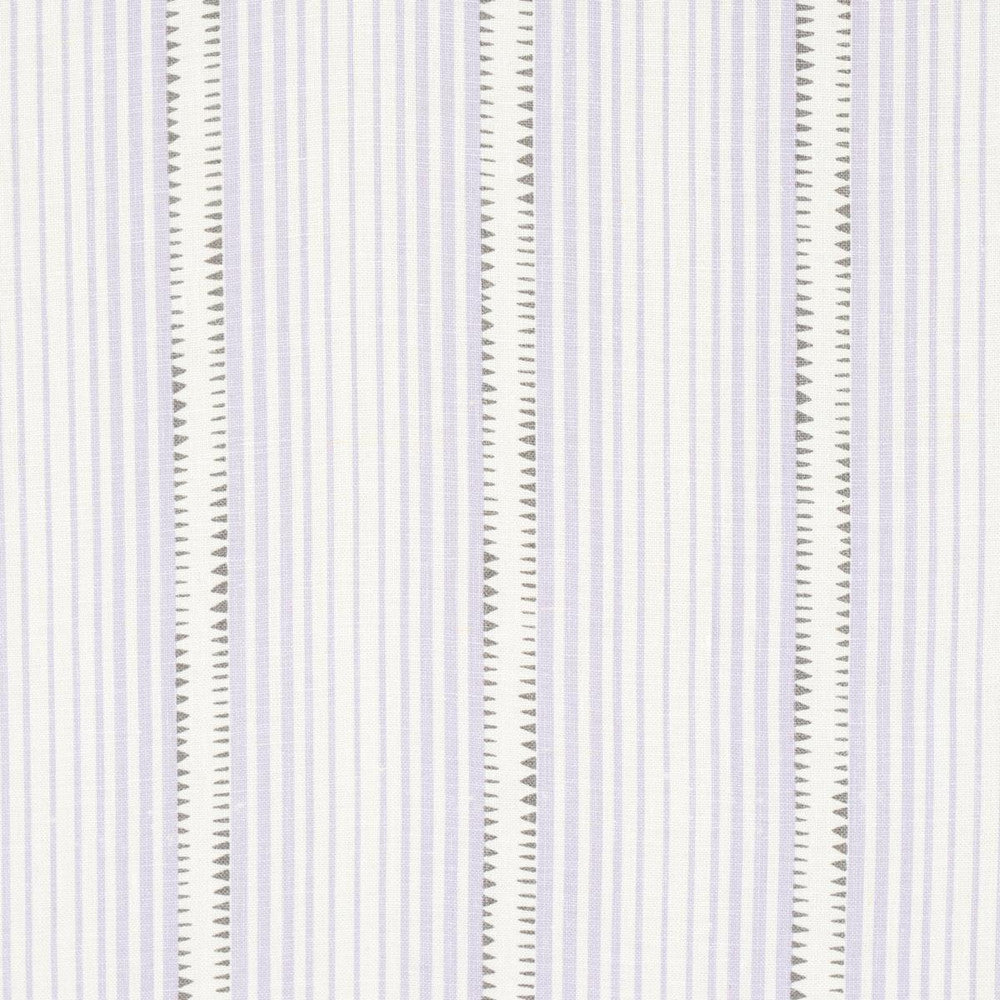 Moncorvo Lilac 176277 by Schumacher Designer Fabric Stripes Revisits 27.0" - Swanky Fabrics -