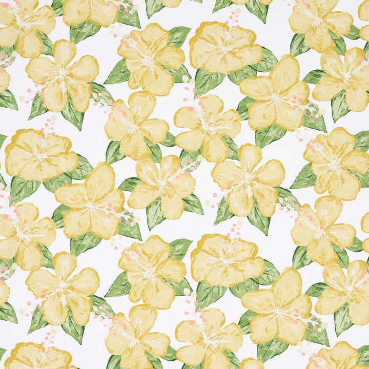 Fabienne Yellow 5013812 by Schumacher Designer Wallpaper Victor Glemaud - Swanky Fabrics -