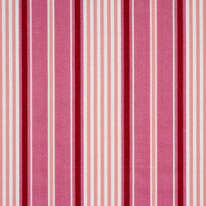 Minzer Cotton Stripe Pink 66016 by Schumacher Designer Fabric