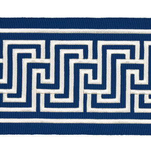 Labyrinth Tape Navy 66149 by Schumacher Designer Trim