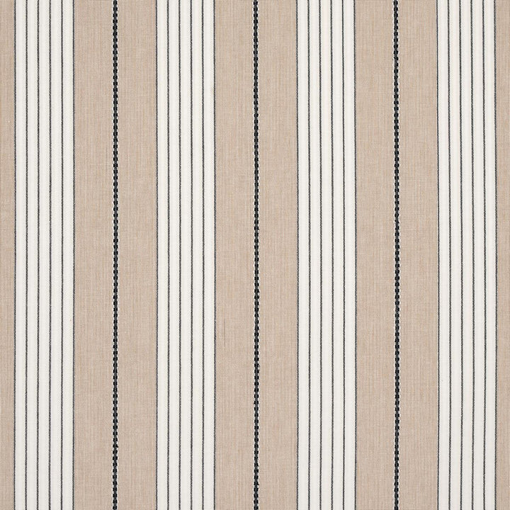 Audrey Stripe Natural 71375 by Schumacher Designer Fabric Stripes Revisits 4.75" - Swanky Fabrics -