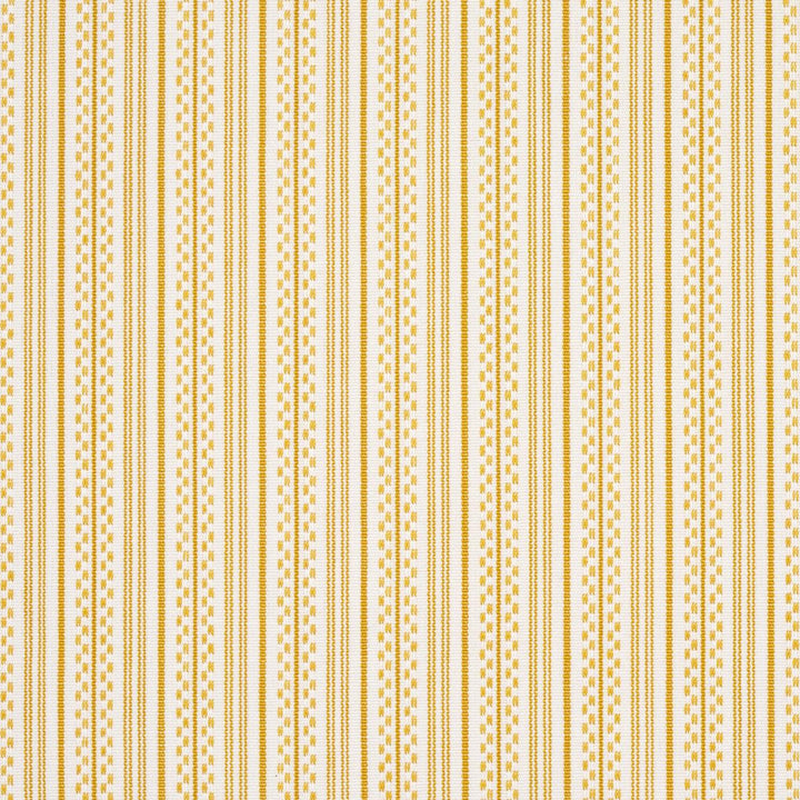 Jack Stripe Yellow 71417 by Schumacher Designer Fabric Stripes Revisits 1.12" - Swanky Fabrics -