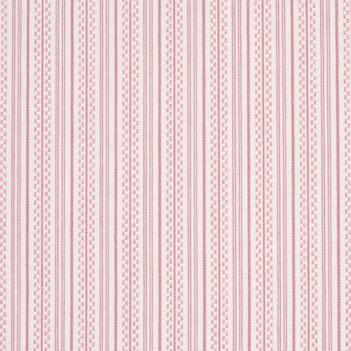 Jack Stripe Pink 71418 by Schumacher Designer Fabric Stripes Revisits 1.12" - Swanky Fabrics -