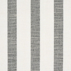 Ketley Performance Stripe Black 77566 by Schumacher Designer Fabric