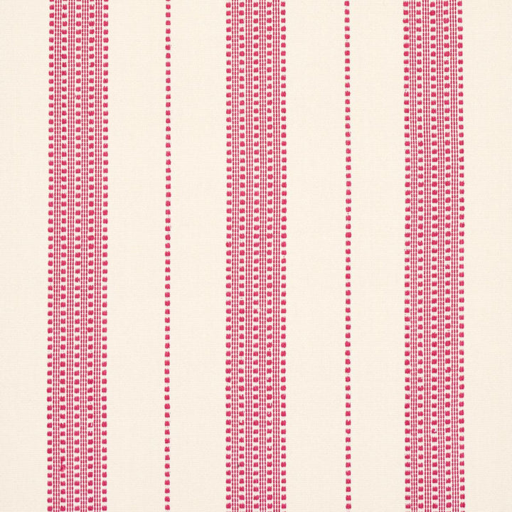 Lubeck Stripe Pink 79095 by Schumacher Designer Fabric Stripes Revisits 6.62" - Swanky Fabrics -