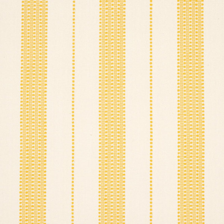 Lubeck Stripe Yellow 79096 by Schumacher Designer Fabric Stripes Revisits 6.62" - Swanky Fabrics -