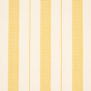 Lubeck Stripe Yellow 79096 by Schumacher Designer Fabric