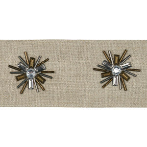 Constellation Beaded Tape Linen 81190 by Schumacher Designer Trim