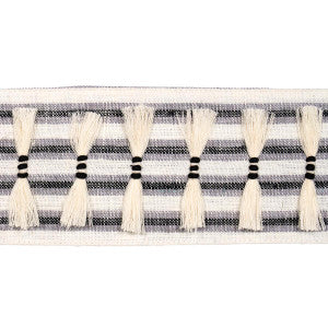 Eyelash Fringe Black 81201 by Schumacher Designer Trim