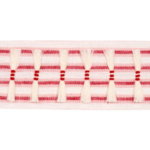 Eyelash Fringe Red 81202 by Schumacher Designer Trim