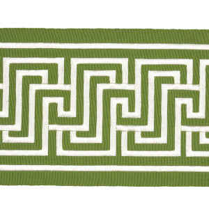 Labyrinth Tape Green 81260 by Schumacher Designer Trim