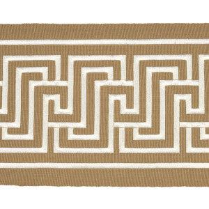 Labyrinth Tape Sand 81261 by Schumacher Designer Trim