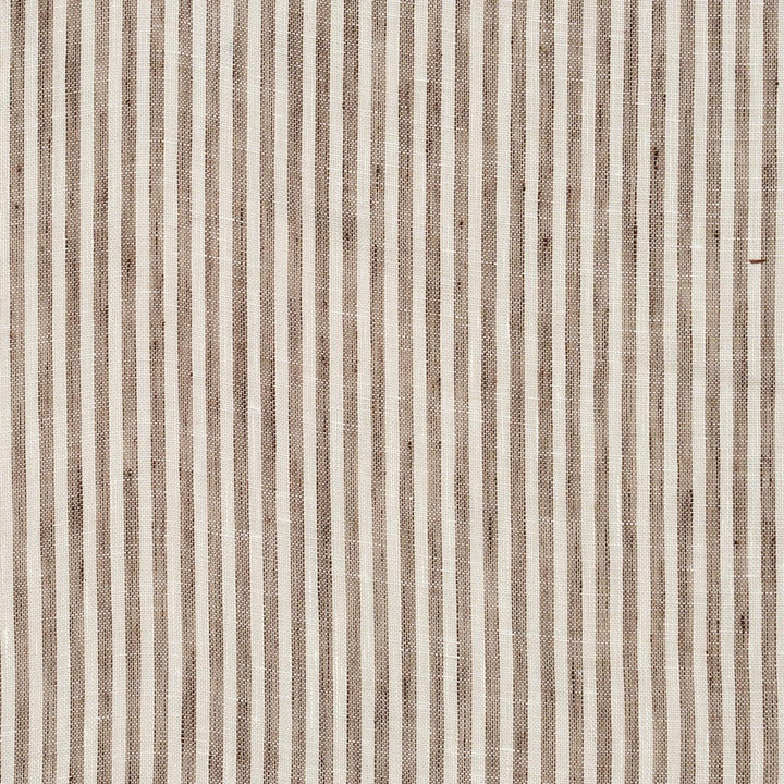 Tori Stripe Sheer Brown 81321 by Schumacher Designer Fabric Stripes Revisits - Swanky Fabrics -