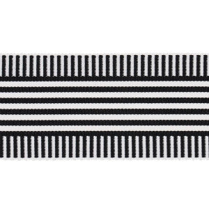 Keket Stripe Tape Black 81692 by Schumacher Designer Trim