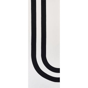 Virginia Panel A Black & White 81860 by Schumacher Designer Fabric