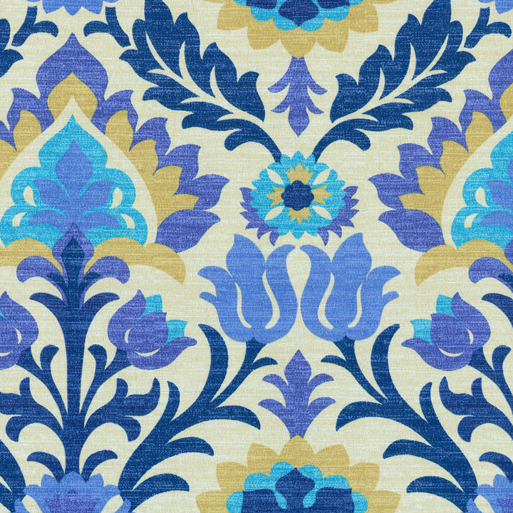 Sns Santa Maria Azure 677663 by Waverly Designer Fabric - 100% Spun Polyester U.S.A. Horizontal: 13.5 and Vertical: 18 54 - Swanky Fabrics -