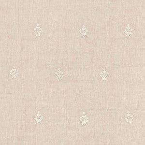 Maria Embroidery Linen 67791 by Schumacher Designer Fabric