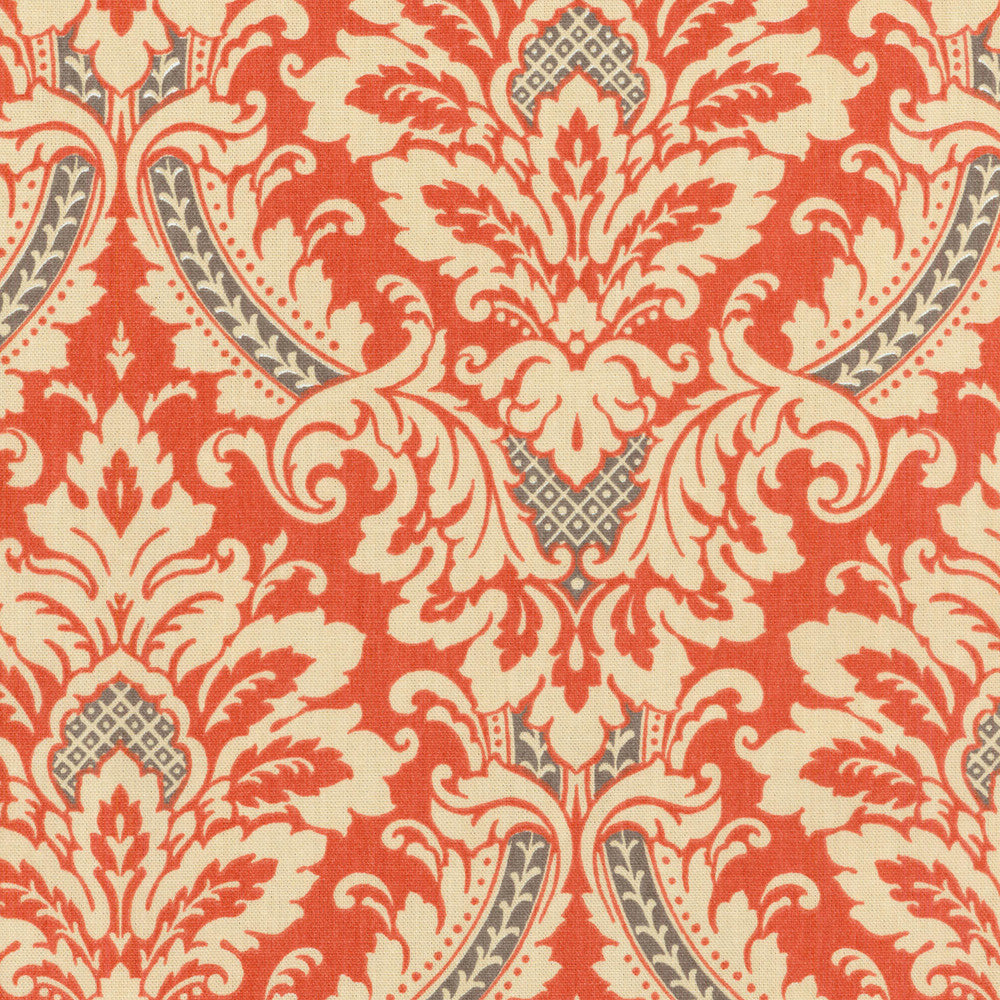 Donnington Clay 678013 by Waverly Designer Fabric - 100%Cotton U.S.A. 45000 Horizontal: 4.5 and Vertical: 13.5 54 - Swanky Fabrics -