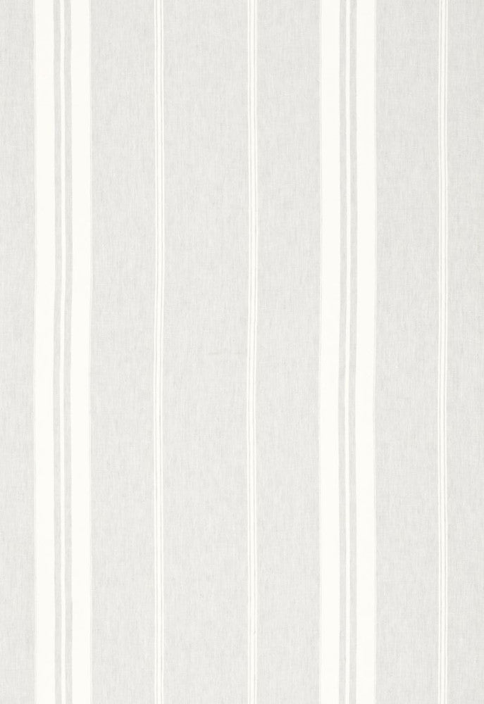 Oasis Linen Stripe Fog 67861 by Schumacher Designer Fabric Au-Naturel 100% Linen Martindale 15,000 Horizontal: 15.5 and Vertical: - 116 - Swanky Fabrics -