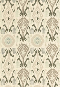 Turkestan Embroidery Moonstone 67870 by Schumacher Designer Fabric