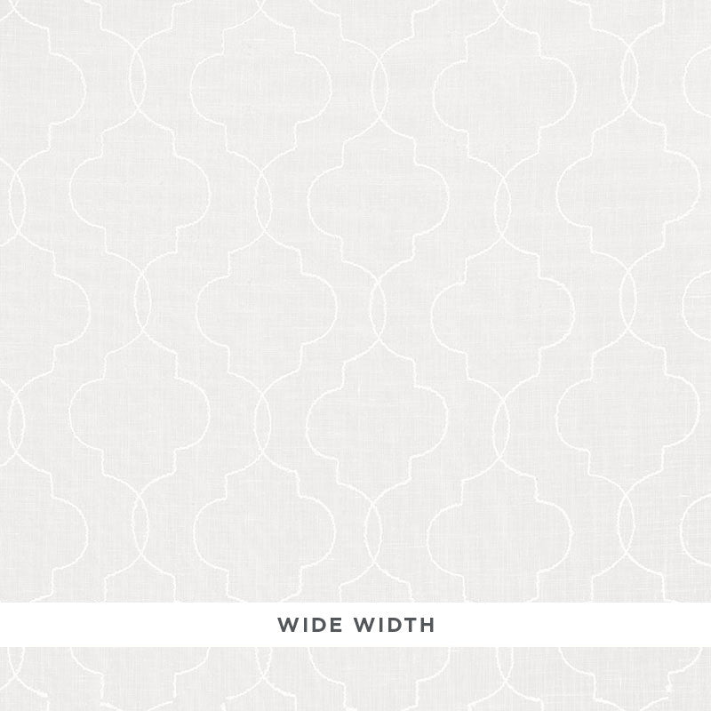 Serafina Sheer Ivory 67890 by Schumacher Designer Fabric ESSENTIALS: SHEERS & CASEMENTS II LINEN 51% POLYESTER 49% SPAIN </p><p>Repeat: Horizontal: 4 3/4" (12CM) and Vertical: 8 1/2" (22CM) 101.5 - Swanky Fabrics -