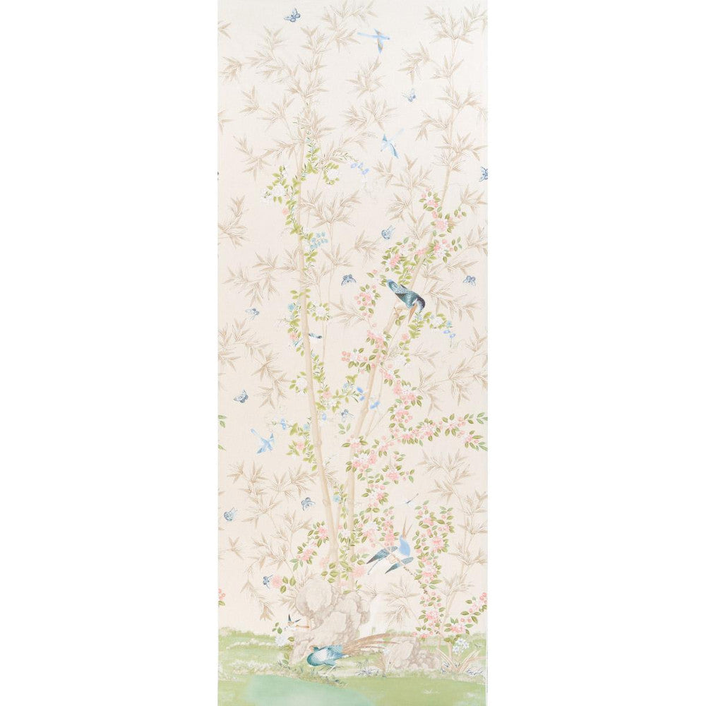 Brighton Pavilion Panel Alabaster 176023 by Schumacher Designer Fabric Miles Redd 53.5" - Swanky Fabrics -