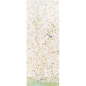 Brighton Pavilion Panel Alabaster 176023 by Schumacher Designer Fabric