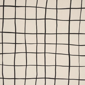 Painterly Windowpane Black 180290 by Schumacher Designer Fabric